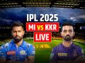 MI vs KKR: मुंबई इंडियंस की पहली जीत, रायन रिकलटन की तूफानी पारी - Hindi News | MI vs KKR Live Score IPL 2025 Mumbai Indians vs Kolkata Knight Riders Match Live Scorecard at Wankhede Stadium | Latest cricket News at Lokmatnews.in