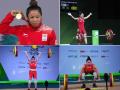 CWG 2018: मीराबाई चानू ने किया कमाल, भारत को दिलाया पहला गोल्ड, देखें तस्वीरें - Hindi News | commonwealth games 2018 mirabai chanu wins first gold medal in womens 48 kg weightlifting india, see pics photos | Latest other-sports Photos at Lokmatnews.in