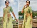 अभिनेत्री मोनालिसाने ग्रीन रंगाच्या साडीत केले फोटोशूट, दिसली लय भारी! - Marathi News | Bhojpuri actress Monalisa shares glamorous photos in green Saari images goes viral on social media | Latest filmy Photos at Lokmat.com