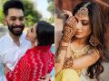 Mouni Roy Wedding: हल्दी और मेहंदी सेरेमनी के साथ मौनी रॉय और सूरज नांबियार की शादी की रस्में शुरू, देंखें तस्वीरें - Hindi News | mouni roy hugs suraj nambiar Wedding Festivities Begin With Haldi And Mehendi Ceremony see viral pics | Latest television Photos at Lokmatnews.in
