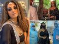 ब्लॅक रंगाच्या साडीत 'नागीन 4'च्या सेटवर दिसली अनिता हसंदानी, See Pics - Marathi News | Naagin 4 shooting resumes anita hassanandani share photo in black dress pics | Latest filmy Photos at Lokmat.com