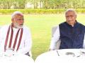 लाल कृष्ण आडवाणी को जन्मदिन की बधाई देने पहुंचे पीएम मोदी, राजनाथ सिंह भी रहे मौजूद - Hindi News | PM narendra Modi and rajnath singh arrived residence to wish LK Advani on his birthday see photos | Latest india Photos at Lokmatnews.in