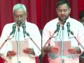 नीतीश कुमार एक बार फिर बने बिहार के मुख्यमंत्री, रिकॉर्ड 8वीं बार ली शपथ, तेजस्वी यादव बने डिप्टी सीएम - Hindi News | Nitish Kumar sworn in as Bihar CM for 8th times, Tejashwi Yadav takes oath as Deputy CM | Latest india News at Lokmatnews.in