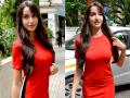Photos: रेड ड्रेस में नजर आईं दिलबर गर्ल नोरा फतेही, बांद्रा में हुईं स्पॉट - Hindi News | Photos: Nora fatehi spotted in hot red dress in bandra Mumbai | Latest bollywood Photos at Lokmatnews.in