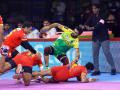 Pro Kabaddi: प्रदीप नरवाल के सुपर 10 के बावजूद पटना पाइरेट्स की लगातार छठी हार, यूपी ने 41-29 से हराया - Hindi News | Pro Kabaddi League 2019: UP Yoddha beat Patna Pirates by 41-29 | Latest kabaddi News at Lokmatnews.in