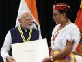 PM Modi: पीएम मोदी को मिला गुयाना और डोमिनिका का सर्वोच्च नागरिक सम्मान, खुशी से हुए गदगद; देखें वीडियो - Hindi News | PM Narendra Modi receives Dominica highest civilian honour | Latest india News at Lokmatnews.in