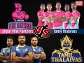 PKL 2019, Tamil Thalaivas vs Jaipur Pink Panthers: रोमांचक मैच में थलाइवाज ने जयुपर को दी मात - Hindi News | PKL 2019, Tamil Thalaivas vs Jaipur Pink Panthers Live Score Updates and Live Streaming: | Latest kabaddi News at Lokmatnews.in