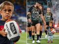 छोटे कद के चलते परेशान हुआ 9 साल का क्वादेन, रग्बी टीम मैदान में लेकर पहुंची, सपोर्ट में उतरे दिग्गज - Hindi News | 9 year old boy quaden bayles walks on pitch rugby heroes | Latest weird News at Lokmatnews.in