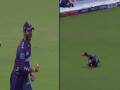 KKR vs RR: वैभव सूर्यवंशी का शानदार कैच लेने के बाद देखें अजिंक्य रहाणे का जोरदार उत्साह | WATCH - Hindi News | KKR vs RR: Watch Ajinkya Rahane's excitement after Vaibhav Suryavanshi took a brilliant catch | WATCH | Latest cricket News at Lokmatnews.in