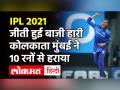 Mumbai की दमदार वापसी,Kolkata को 10 रनों से हराया,चहर ने झटके 4 विकेट - Hindi News | IPL 2021 KKR vs MI Highlights | Latest cricket Videos at Lokmatnews.in