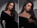 Rakul Preet : रकुल प्रीत सिंगने शॉर्ट थाई हाय स्लिट ड्रेसमध्ये केलं स्टनिंग फोटोशूट - Marathi News | Rakul Preet looks sizzling in black short dress see latest pics | Latest filmy Photos at Lokmat.com