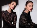 Rakul Preet Singh Pics: ब्लॅक रंगाच्या जाळीदार ड्रेसमध्ये रकुल प्रीत सिंगनं केलं फोटोशूट, कॅमेऱ्यासमोर दिल्या किलर पोझ - Marathi News | Rakul Preet Singh look glamorous in a black color dress pictures raised the mercury of the internet | Latest filmy Photos at Lokmat.com
