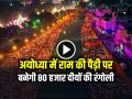 अयोध्या में राम की पैड़ी पर बनेगी 80 हजार दीयों की रंगोली, 20 विशेष 'सेल्फी प्वाइंट' - Hindi News | Rangoli of 80000 diyas will be made at Ram Ki Paidi in Ayodhya, along with 20 special selfie points | Latest spirituality News at Lokmatnews.in