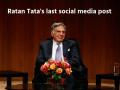 Ratan Tata dies: अपने फैंस के लिए रतन टाटा ने आखिरी बार सोशल मीडिया पर किया था पोस्ट, धन्यवाद कर कही थी ये बात - Hindi News | | Latest india News at Lokmatnews.in
