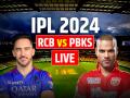 RCB vs PBKS Highlights: रॉयल चैलेंजर्स बेंग्लुरु 4 विकेट से जीता, दिनेश कार्तिक ने की छक्कों की बारिश - Hindi News | RCB vs PBKS Live Royal Challengers Bengaluru vs Punjab Kings Live Score Ipl 2024 Match Live Updates M Chinnaswamy Stadium in Bengaluru | Latest cricket News at Lokmatnews.in