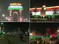 Republic Day 2023: गणतंत्र दिवस की पूर्व संध्या पर इंडिया गेट तिरंगे के रंग में जगमगा उठा, देखें मुंबई मंत्रालय और देश के खास स्मारकों की तस्वीरें - Hindi News | Republic Day 2023 India Gate lit up in tricolor on Republic Day Mumbai Chhatrapati Shivaji Maharaj Terminus BMC Headquarters and Mantralaya illuminated in tricolour on the eve of 74th Republic Day | Latest india Photos at Lokmatnews.in