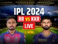 RR Vs KKR: बारिश के कारण मैच रद्द, RR-KKR को मिला 1-1 पॉइंट्स - Hindi News | RR Vs KKR Live Score IPL 2024 Rajasthan Royals vs Kolkata Knight Riders Live Match Scorecard in Barsapara Cricket Stadium | Latest cricket News at Lokmatnews.in