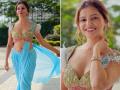 Rubina Dilaik Pics: रुबीना दिलैक ब्लू साडीत दिसली खूपच स्टनिंग, ग्लॅमरस फोटोंवरून हटणार नाही तुमची नजर! - Marathi News | Rubina Dilaik showed sizzling looks in blue saree see her latest pics | Latest filmy Photos at Lokmat.com