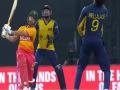 ZIM Vs SL: रयान बर्ल ने वेलालागे की गेंद पर जड़ा 103 मीटर लंबा छक्का, टी20 वर्ल्ड कप का तीसरा सबसे बड़ा सिक्स - Hindi News | ZIM vs SL: Ryan Burl hits a 103-meter six off Wellalage, the third-highest six of the T20 World Cup | Latest cricket News at Lokmatnews.in