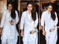 सारा अली खान का सलवार कुर्ती में सादगी भरा लुक हुआ बांद्रा में स्पॉट - Hindi News | View Photos: Simmba Actress Sara Ali Khan in white ethnic attire spotted at Farmers Cafe in bandra | Latest bollywood Photos at Lokmatnews.in