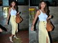 वाइट टॉप के साथ यलो स्कर्ट में शिल्पा शेट्टी का बांद्रा में दिखा बोल्ड अवतार - Hindi News | Shilpa Shetty hot and sexy Avtaar spotted at indigo bandra Mumbai | Latest bollywood Photos at Lokmatnews.in