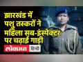 झारखंड में पशु तस्करों ने महिला सब-इंस्पेक्टर पर चढ़ाई गाड़ी - Hindi News | | Latest india Videos at Lokmatnews.in