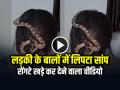VIDEO: लड़की के बालों में लिपटा सांप, रोंगटे खड़े कर देने वाला वीडियो - Hindi News | Snake Wrapped in Girl Hair Video Goes viral on social media | Latest weird News at Lokmatnews.in