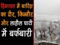 हिमाचल में भारी बारिश और बर्फबारी से जनजीवन प्रभावित - Hindi News | HP's Keylong receives fresh snowfall | Latest india Videos at Lokmatnews.in