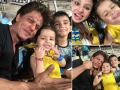 IPL 2018: टीम KKR की हार के बाद भी धोनी की बेटी के साथ मस्ती करते नजर आए शाहरुख खान, देखें तस्वीरें - Hindi News | KKR owner Shah Rukh Khan fun time moment with Dhoni's daughter Ziva is really adorable, see pics | Latest cricket Photos at Lokmatnews.in