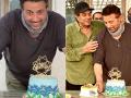 PHOTOS: सनी देओल ने परिवार के साथ मनाया बर्थडे, पिता धर्मेंद्र हुए जश्न में शामिल, देखें तस्वीरें - Hindi News | sunny deol birthday celebration photos with dharmendra and bobby deol see pics | Latest bollywood Photos at Lokmatnews.in