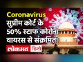 Supreme Court के कई कर्मचारी Corona Positive,Video कॉन्फ्रेंसिंग के जरिये सुनवाई करेंगे जज - Hindi News | Supreme Court 50 percent staff tests corona positive | Latest india Videos at Lokmatnews.in