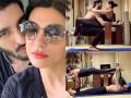 Sushmita Sen and beau Rohman Shawl's cosy yoga workout session is inspiring - Hindi News | Sushmita Sen and beau Rohman Shawl's cosy yoga workout session is inspiring | Latest entertainment Photos at Lokmattimes.com