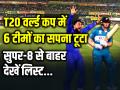 T20 World Cup 2024: टी20 वर्ल्ड कप में इन 6 टीमों का सपना टूटा, सुपर-8 से बाहर, देखें लिस्ट - Hindi News | T20 World Cup 2024 Full List Teams Eliminated from Super Eight qualification | Latest cricket Photos at Lokmatnews.in