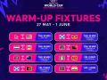 T20 World Cup 2024 Warm Up Games Schedule: विश्व कप से पहले 1 जून को टीम इंडिया खेलेगी अभ्यास मैच, 27 मई-एक जून तक अमेरिका और त्रिनिदाद एवं टोबैगो में मैच, देखें शेयडूल - Hindi News | T20 World Cup Warm Up Games Schedule Team India will play practice matches June 1 matches in America and Trinidad and Tobago from May 27 to June 1 schedule | Latest cricket News at Lokmatnews.in
