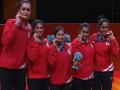 CWG 2018: भारत की महिला टेबल टेनिस टीम ने रचा इतिहास, पहली बार जीता गोल्ड मेडल - Hindi News | commonwealth games india table tennis women team wins first gold medal by defeating singapore | Latest table-tennis News at Lokmatnews.in