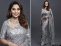 माधुरी दीक्षित का लेटेस्ट फोटोशूट ने सोशल मीडिया पर मचाया धमाल, सिल्वर कलर के साड़ी में दिखा स्टाइलिश अंदाज - Hindi News | Madhuri Dixit stunning photoshoot looks stylish in a silver color saari photos goes viral on social media | Latest bollywood Photos at Lokmatnews.in