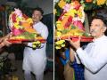 विवेक ओबेरॉय के पिता सुरेश ओबेरॉय ने किया गणपित का विसर्जन, देखें तस्वीरें - Hindi News | Vivek Oberoi father suresh oberoi ganpati immersion see pics | Latest bollywood Photos at Lokmatnews.in