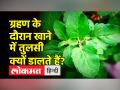 ग्रहण में क्यों किया जाता है तुलसी का उपयोग? - Hindi News | Why is Tulsi used in eclipse? | Latest india Videos at Lokmatnews.in