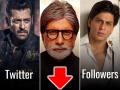 अमिताभ, सलमान और प्रियंका समेत इन बॉलीवुड स्टार्स के फॉलोवर्स में भारी गिरावट, देखें किसको कितना घाटा - Hindi News | Bollywood stars lose followers as Twitter goes on a clean-up drive, see pictures | Latest bollywood Photos at Lokmatnews.in