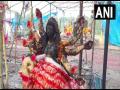 UP: भदोही के दुर्गा पूजा पंडाल में हुआ बड़ा हादसा, भीषण आग लगने से 3 बच्चे समेत 2 महिलाओं की हुई मौत, 64 झुलसे - Hindi News | Durga Puja pandal up Bhadohi 3 people including 2 children died due to massive fire 52 scorched | Latest india News at Lokmatnews.in