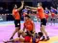 Pro Kabaddi 2019: शानदार डिफेंस के दम पर यूपी ने दर्ज की पहली जीत, यू मुंबा को उसके घर में हराया - Hindi News | Pro Kabaddi 2019: UP Yoddha beat U Mumba by 27-23 | Latest kabaddi News at Lokmatnews.in