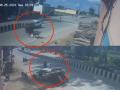 Baghpat Road Accident Video: नेशनल हाईवे पर दिखा ई-रिक्शा का कहर; पहले बाइक को मारी टक्कर फिर कार से जा भिड़त, खौफनाक हादसा CCTV में कैद - Hindi News | Baghpat Road Accident Video E-Rickshaw Travelling in Wrong Direction Hits Bike Makes U-Turn and Collides With Car in Baghpat CCTV | Latest crime News at Lokmatnews.in