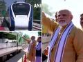 पीएम मोदी ने हिमाचल से चौथी वंदे भारत एक्सप्रेस को दिखाई हरी झंडी, ऊना से दिल्ली तक चलेगी ट्रेन - Hindi News | PM Modi flags off fourth Vande Bharat Express from Himachal train will run from Una to Delhi | Latest india Photos at Lokmatnews.in