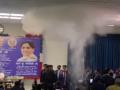 VIDEO: बसपा सुप्रीमो मायावती की प्रेस कॉन्फ्रेंस में बड़ा हादसा, शॉर्ट सर्किट से लगी आग; सुरक्षाकर्मियों ने पाया काबू - Hindi News | video BSP supremo Mayawati press conference fire caused by short circuit brought under control by security personnel | Latest india News at Lokmatnews.in