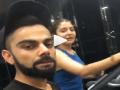 Video: अनुष्का के साथ जिम में पसीना बहाते दिखे विराट कोहली, पत्नी के लिए कही ये बड़ी बात - Hindi News | Virat Kohli call Boss to Anushka Sharma, says-Can Do More Cardio Than Him | Latest cricket News at Lokmatnews.in