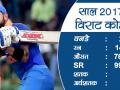 Year Ender 2017: कप्तान कोहली के लिए शानदार रहा यह साल, किए कई कारनामे - Hindi News | Year Ender 2017: Virat Kohli achievement of year 2017 | Latest cricket News at Lokmatnews.in