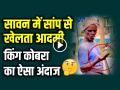 Snake Viral VIDEO: सावन में सांप से खेलता आदमी, वीडियो देख हो जाएंगे हैरान! - Hindi News | Watch Man playing with Snake in the month of Sawan see viral video | Latest weird News at Lokmatnews.in