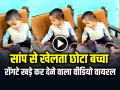 VIDEO: सांप से खेलता छोटा बच्चा, रोंगटे खड़े कर देने वाला वीडियो वायरल - Hindi News | Watch Toddler Playing with a Snake Video Goes Viral on Social Media | Latest weird News at Lokmatnews.in