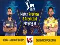 IPL 2020, KKR vs CSK, Match Preview & Dream11: लय हासिल कर चुकी चेन्नई, जानिए क्या हो सकती है प्लेइंग इलेवन - Hindi News | | Latest cricket News at Lokmatnews.in