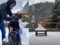 Video: धोनी ने जीवा के साथ मिलकर बनाया Snowman, साक्षी ने इंस्टाग्राम पर किया लाइव - Hindi News | MS Dhoni makes snowman with Ziva, Sakshi shares live Video on Instagram | Latest cricket News at Lokmatnews.in